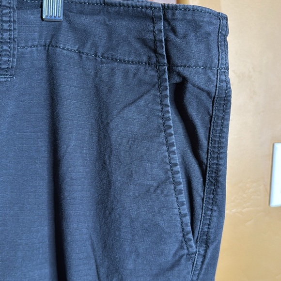 Nautica Stretch Ripstop Cotton Cargo Shorts Black Size 48W BG - Picture 6 of 13